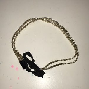 Gold braided headband